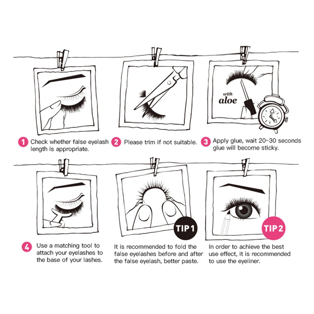

5 Pairs Synthetic Fibre Naturaler Thick False Eyelashes Handmade Lashes Makeup Accessories Makeup Cosmetic Beauty Makeup Tools