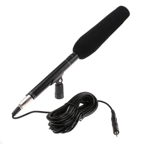 

JINTU E320 Shotgun Interview Condenser Microphone Mic 3.5mm Plug Wired W/ Cable For Nikon Canon DSLR Camera and Camcorder