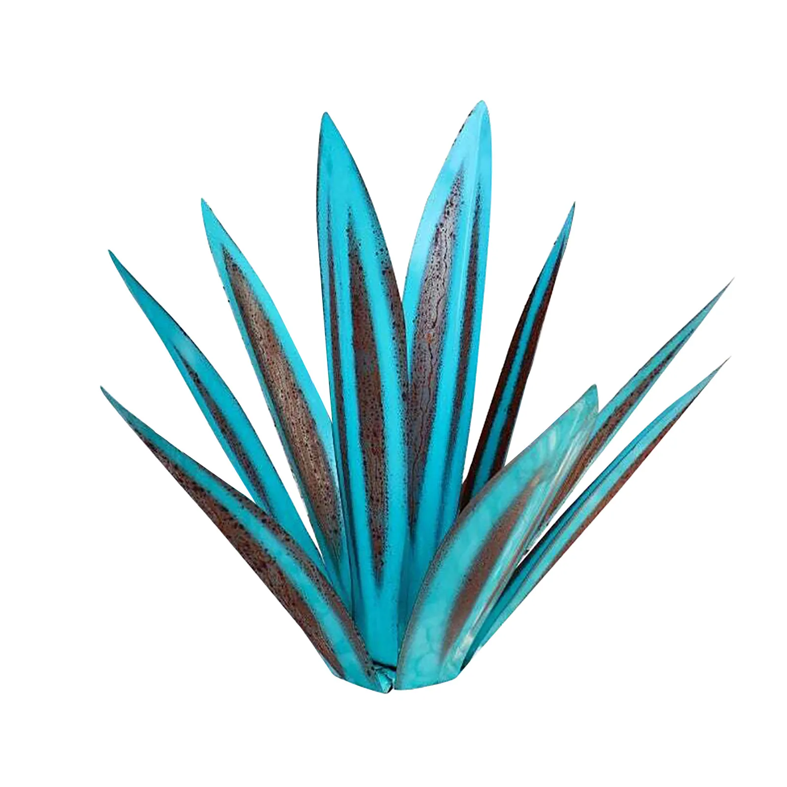 

27/35/65cm Diy Art Tequila Rustic Sculpture Garden Decoration Outdoor Yard Sculpture Home Decor Tuin Decoratie Jardin 9 Leaves