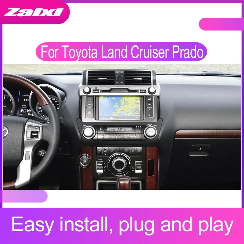 Автомагнитола ZaiXi мультимедийный видеоплеер на Android с GPS для Toyota Land Cruiser Prado 150 2014