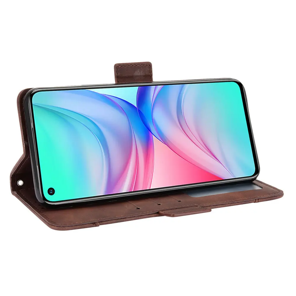 

Shockproof Case Leather Card Slot Removable for Infinix Hot 10 Flip Case Infinix Hot10 X682 Luxury Cover 360 Protect Wallet Para