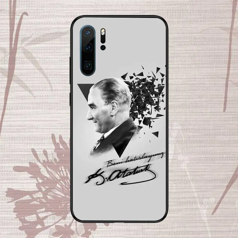 

Turkey Mustafa Kemal Ataturk Phone Case For Huawei P20 P30 P40 lite Pro P Smart 2019 Mate 10 20 Lite Pro Nova 5t