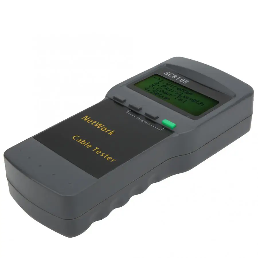 Портативный тестер сетевого кабеля RJ45 ЖК дисплей LAN телефонный кабель измеритель