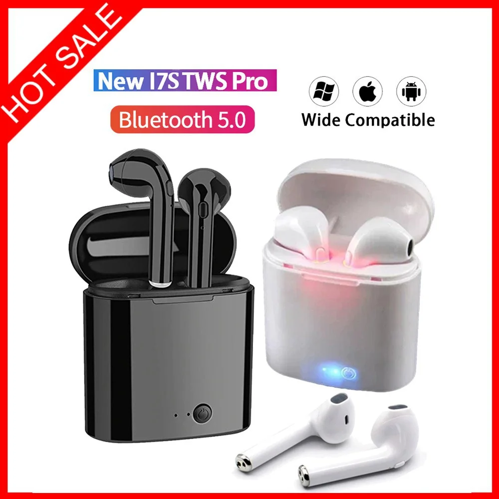 

Wireless TWS i7s Bluetooth Headphone In Ear Buds Earphone Handsfree Sports Stereo i7 Earbuds Noise Cancelling Headset