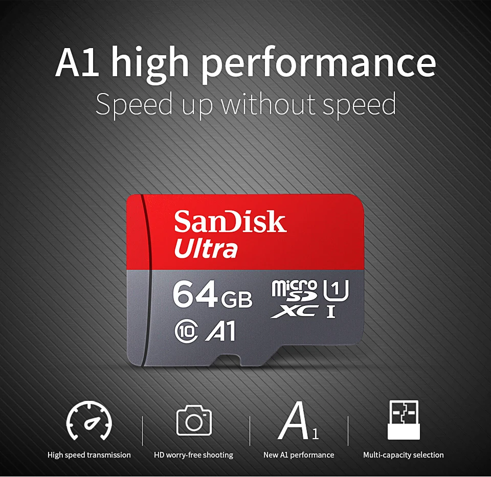 SanDisk карта micro sd 32 Гб A1 класс 10 64 Гб карта памяти R Скорость до 98 МБ/с./с флеш-карты 16 Гб micro sd 128 ГБ TF карта mini sd карта