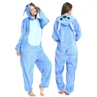 Пижама унисекс с капюшоном для женщин и мужчин, цельная Пижама-Кигуруми для взрослых, комбинезон с капюшоном для мальчиков и девочек