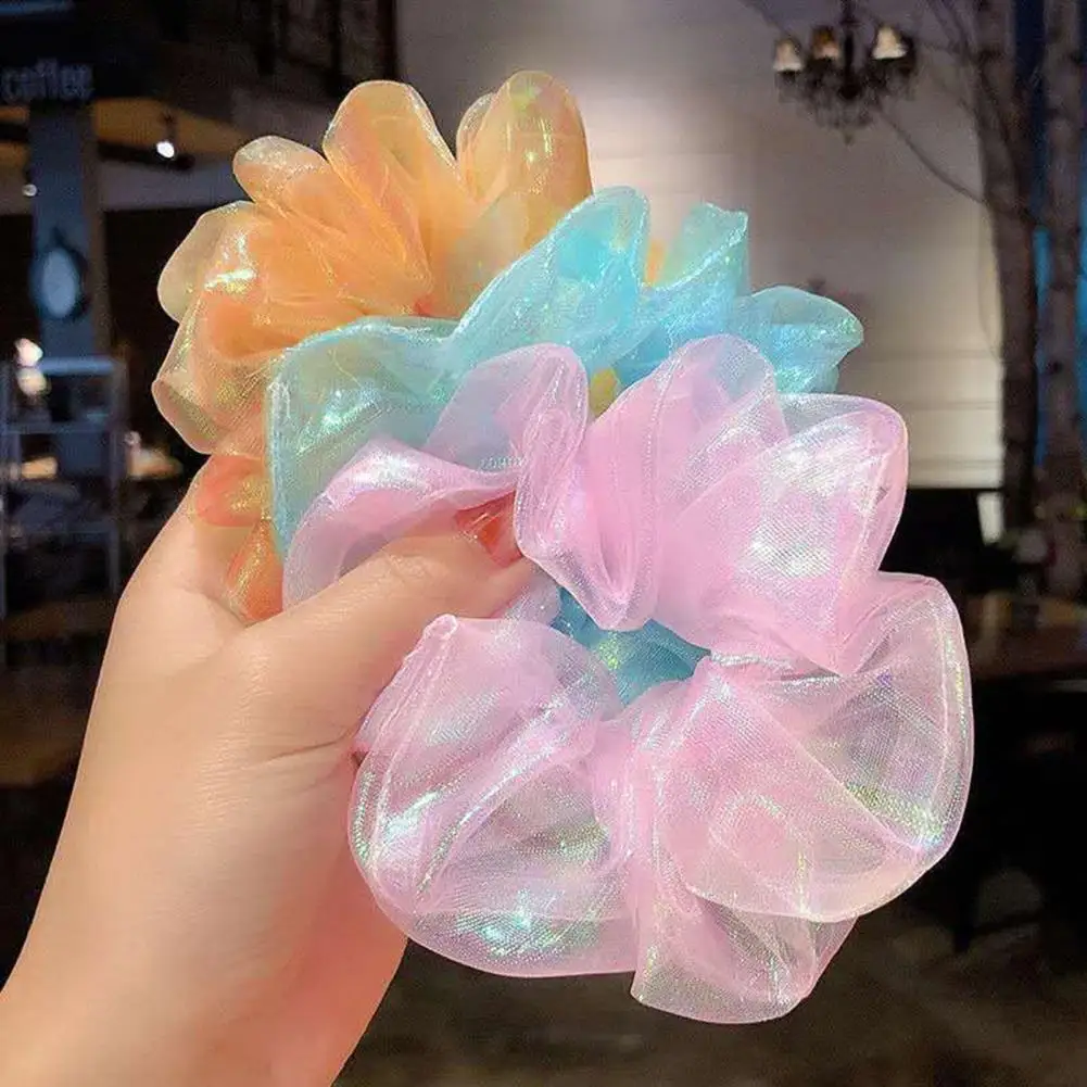 

Hair Band Design Elastic Women Hair Accessories Bright Hair Ties for School