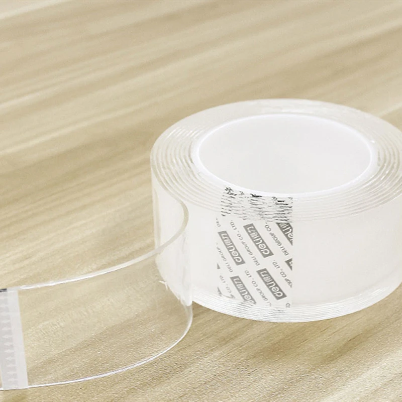 Клейкая лента сверхпрочная двусторонняя клейкая многоразовая двухсторонняя