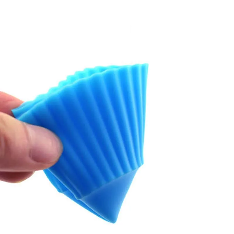 5 шт./компл. круглой формы силиконовой резины прессформы Формы для выпечки торта