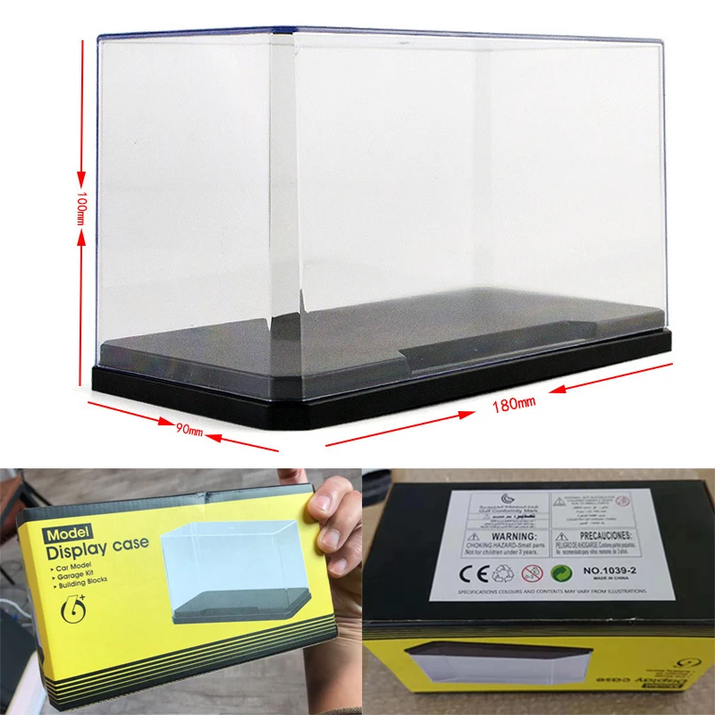 

Small Transparent Acrylic Display Case Action Figure Model Display Box Dustproof Blocks Storage Show Box Toys Children Boy Gift
