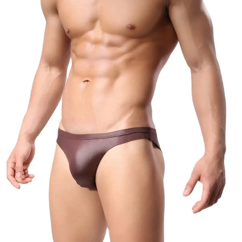 Мужские трусы брифы стильное сексуальное глянцевое нижнее белье Мужское