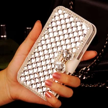 Bling Flip Leather Case For UMIDIGI S5 Pro A7 A5 Pro X London umi Rome Luxury Wallet Diamond Cover Flip Case with ID Card slot