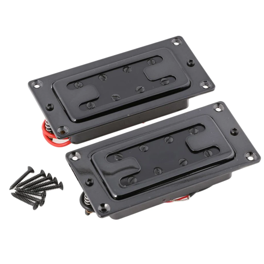4 струны бас гитара Пикап электрический Humbucker с винтами комплект | Спорт и