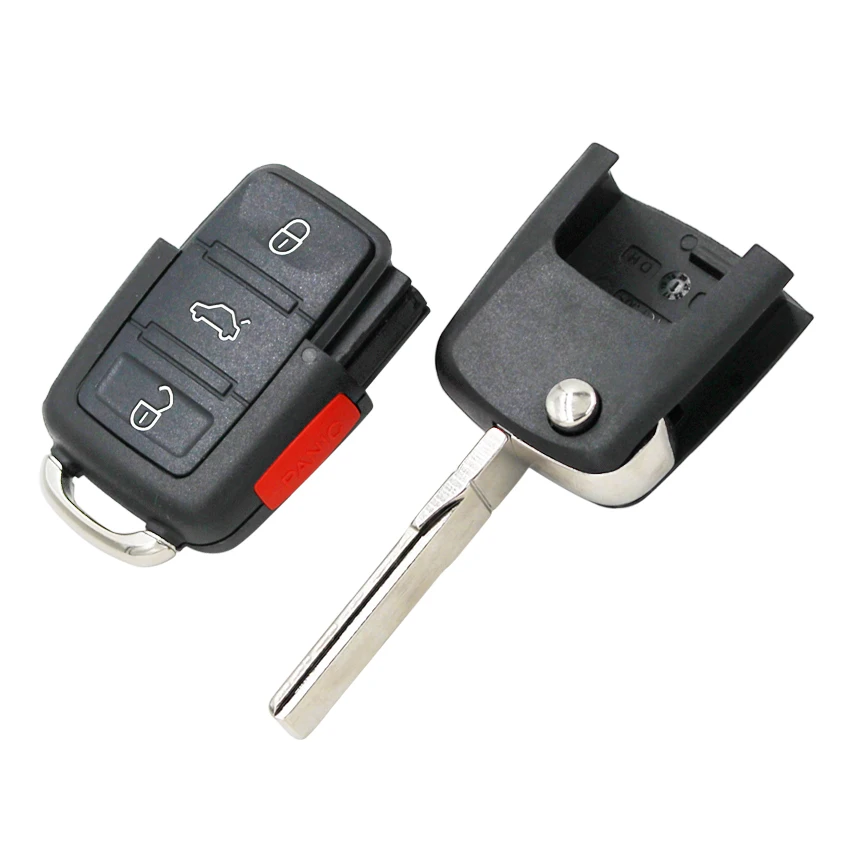 3 + 1/4 кнопки дистанционного ключа чехол для Фольксваген Bettle Polo Jetta Touareg Passat Golf с uncut