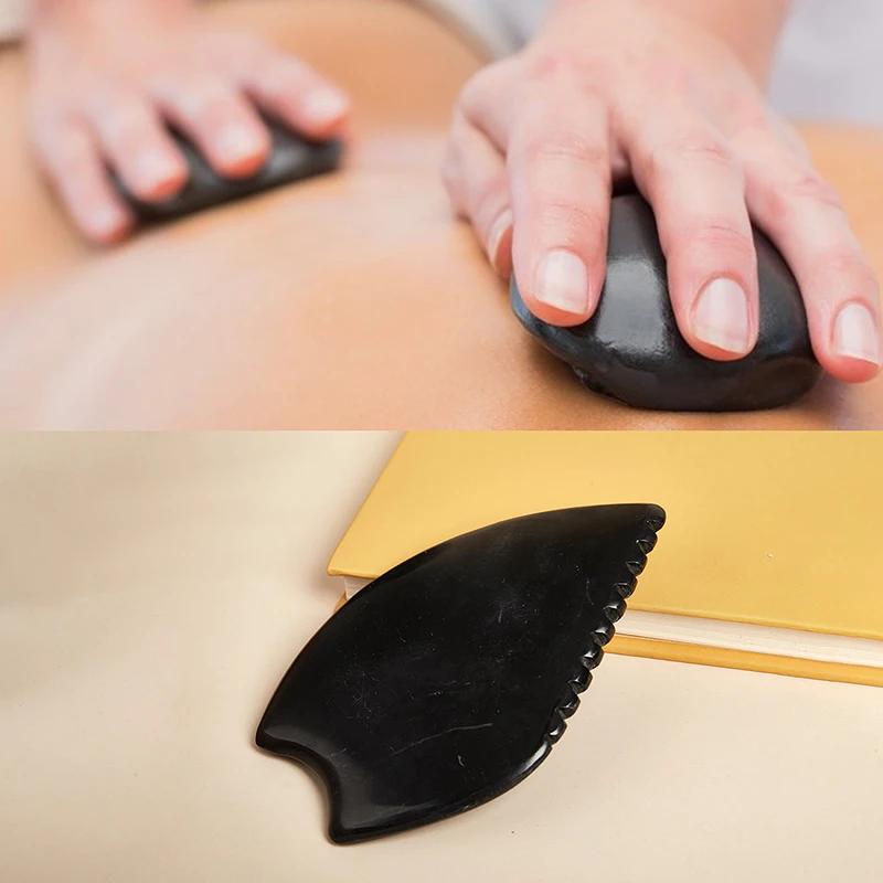 

Natural Bianshi Jade Gua Sha Board Jade Face Massage Back Head Point Massager Scraper Face Massager Acupuncture Guasha Board