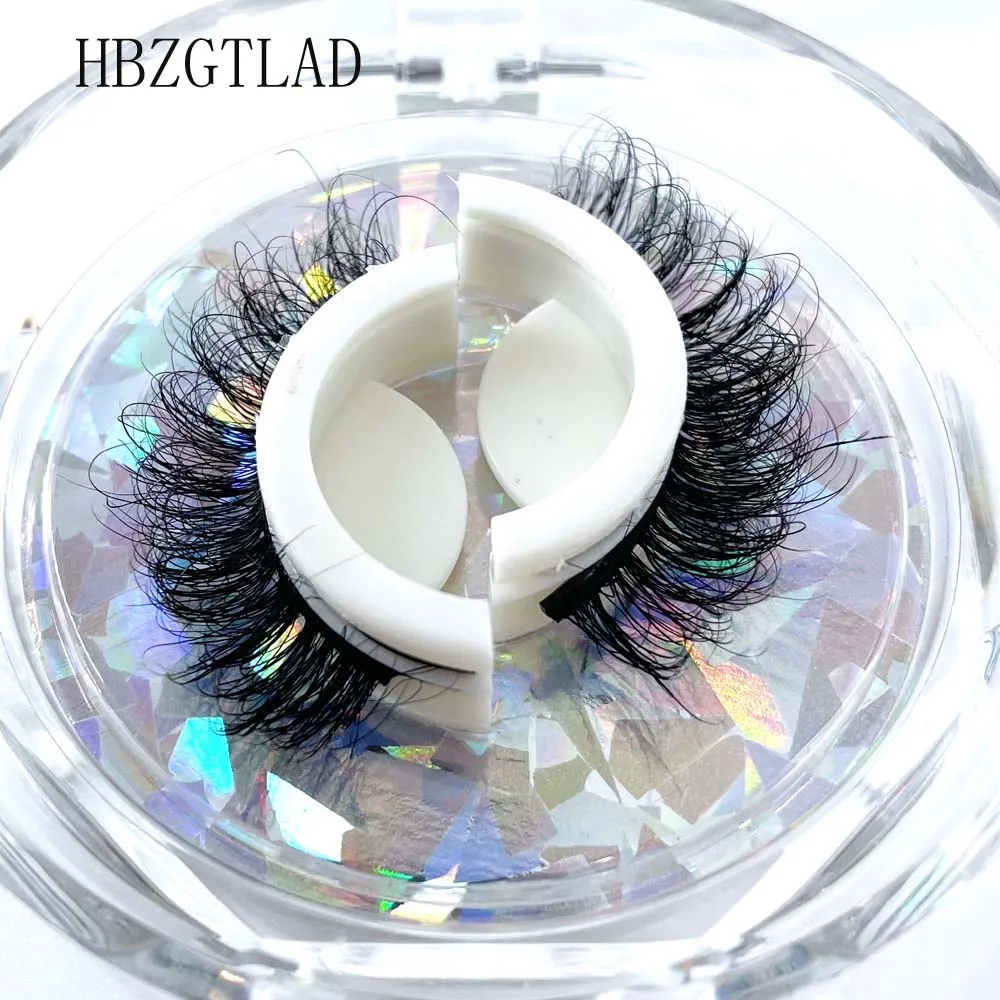 

3D Mink Reusable Self-adhesive False Eyelashes Natural Curly Thick No Glue Fake Eyelashes Make-up Tools Eye Lashes Extension