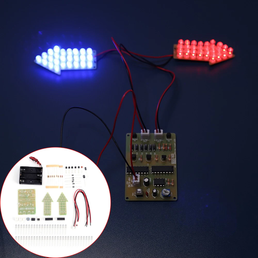 Двухдиапазонный Wi Цвет светодиодный мигающий светильник DIY Kit аналоговый сигнал