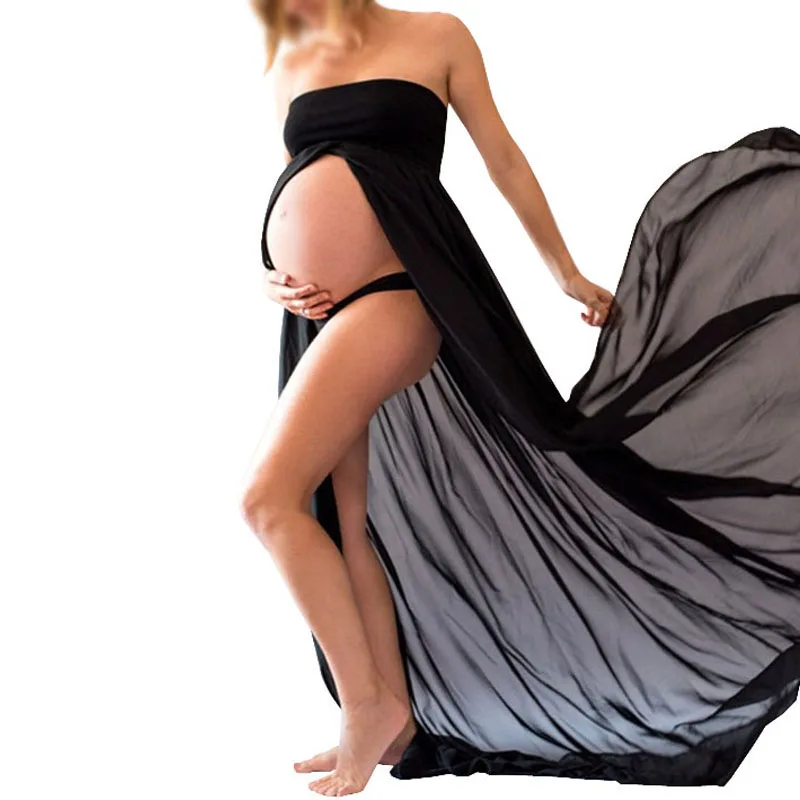 Maternity Photography Props Fancy Maternity Dresses Pregnant Clothes Maxi Chiffon Dress Photo Session Dresses For Photo Shoot