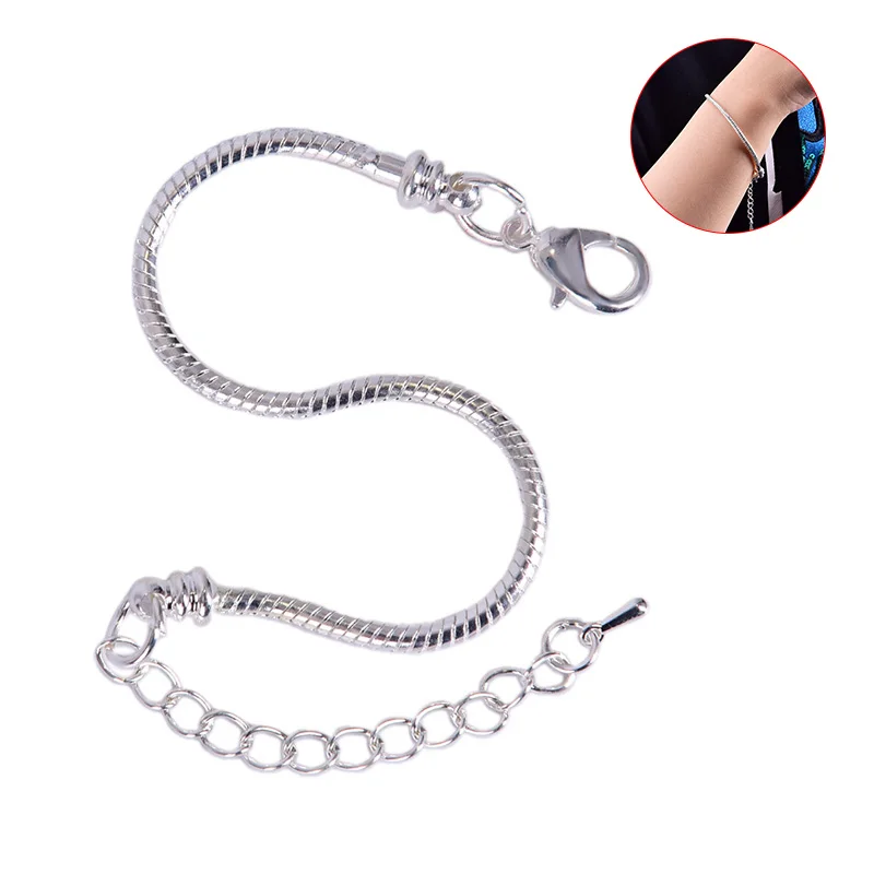 16-20 см любовь змея цепь подходит оригинальный Pandora браслет цепочка Шарм DIY