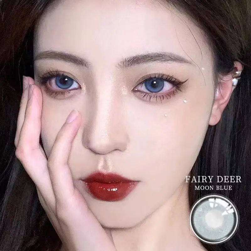 ovolook 1 pair 2pcs color halloween cosplay colored 10 tone anime cosplay lenses colored contact lenses for eyes yearly use free global shipping