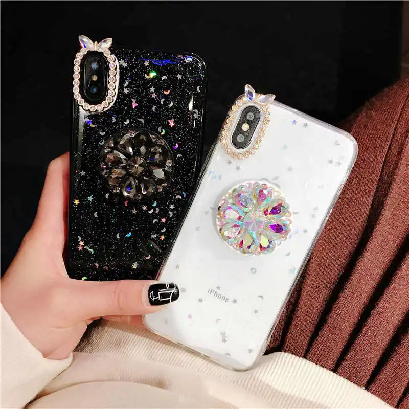 Блестящий Мягкий чехол со звездами и Луной для huawei P30 P20 Lite Pro Nova 3 3i 2S 3e 4 Honor V10 mate 9 10 20 Pro P10 Plus, чехол для Honor 10