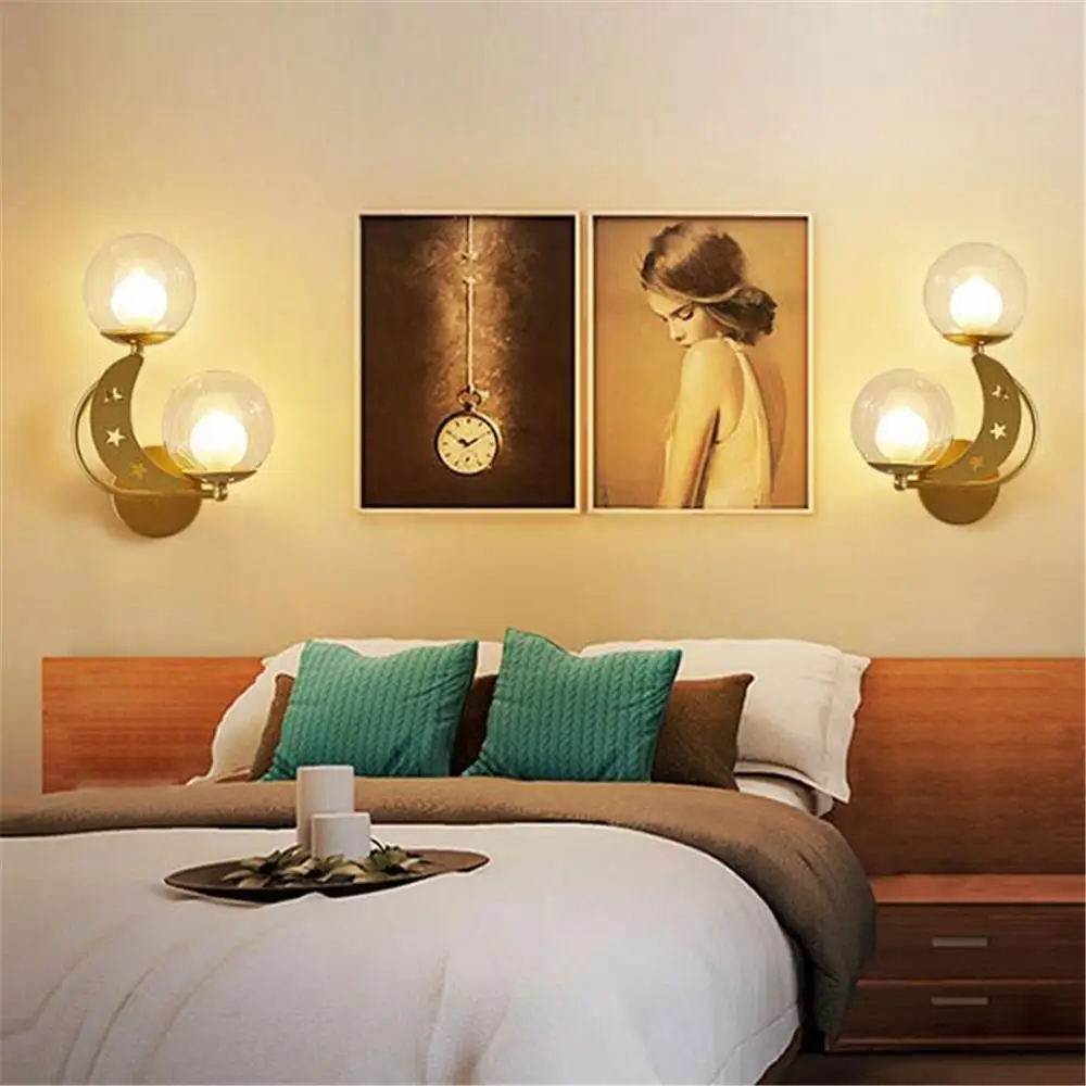 2 светильник настенный для помещений античная латунь с прозрачным или матовым