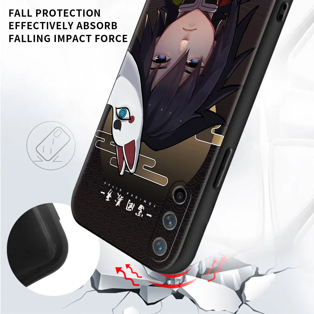 demon slayer phone case for oneplus 8t 8 nord n10 n100 n200 nord z 2 ce 5g capas for one plus 7 8 9 7t pro 9r cover free global shipping