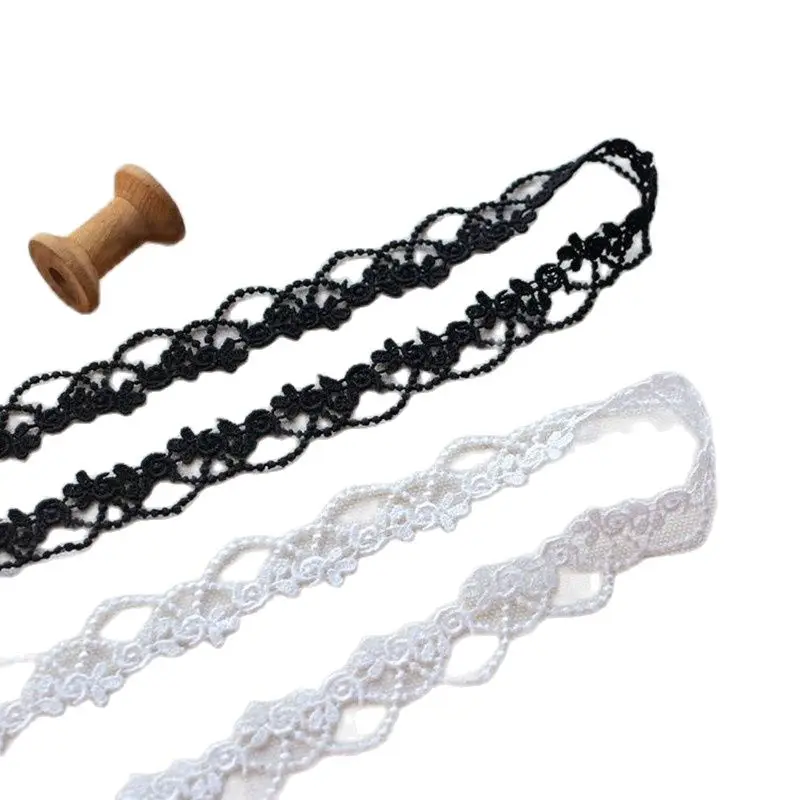 1 ярды Лидер продаж кружевная ткань для шитья одежды воротник ожерелье лента