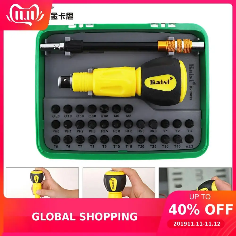 Kaisi 35 в 1 многофункциональная отвертка Набор прецизионных отверток ручной