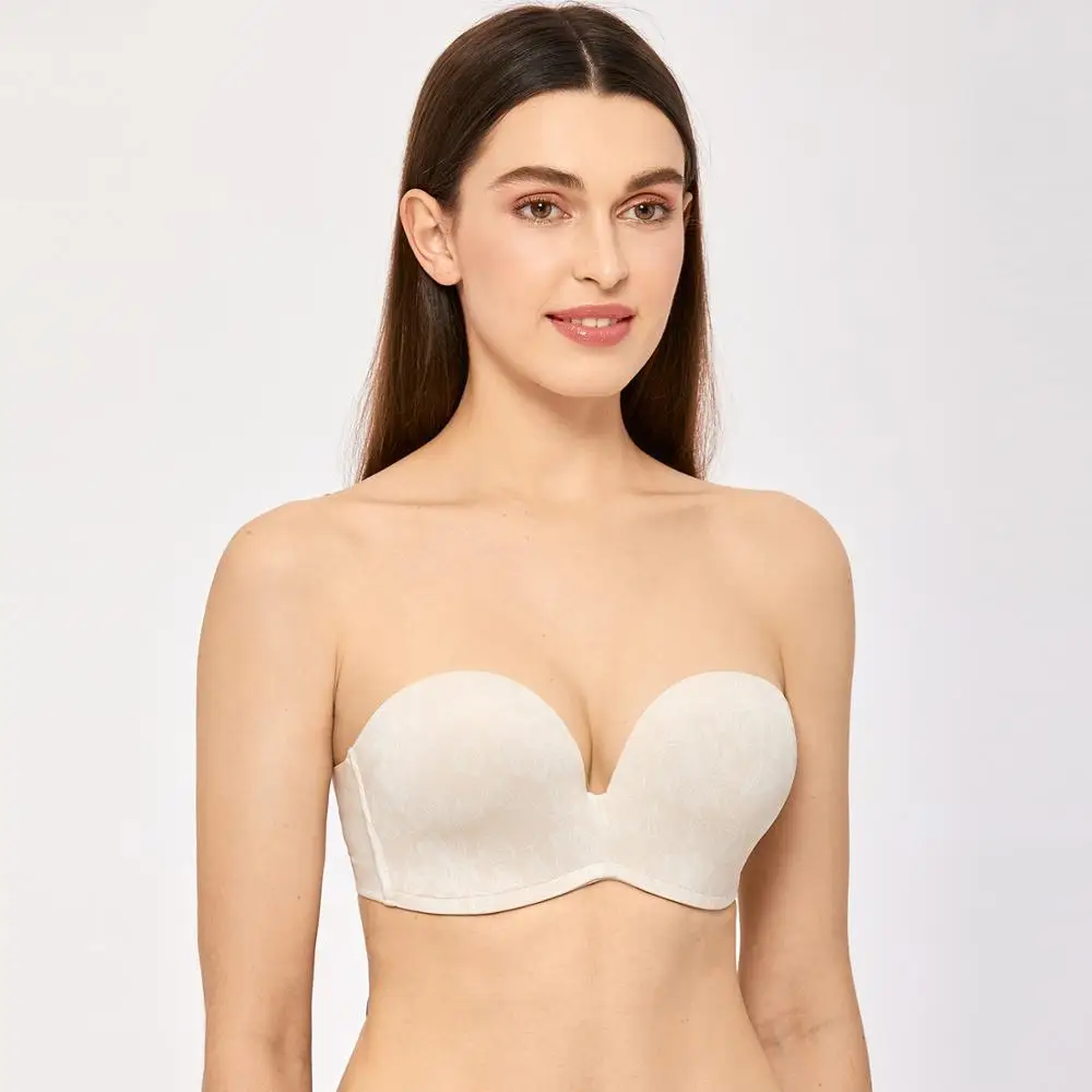 Женский бесшовный бюстгальтер без бретелек Delimira с небольшой подкладкой|seamless