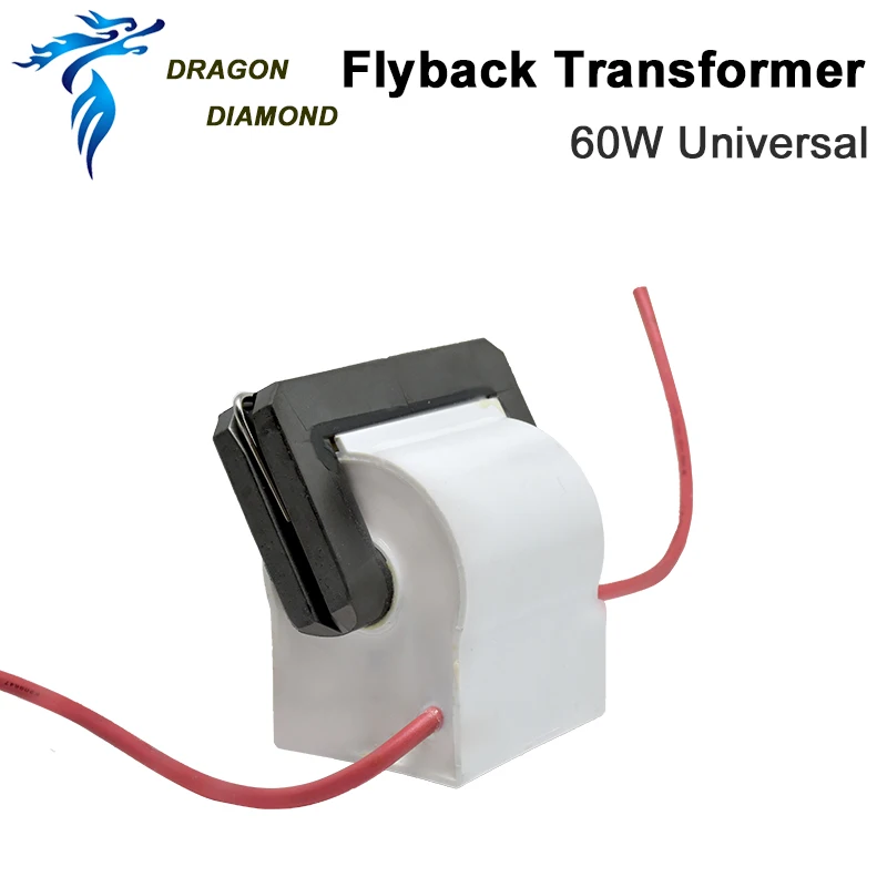 2 шт./лот Двойной лазерный трансформатор высокого напряжения Flyback Катушка зажигания для 60 Вт CO2 Запчасти для лазерного питания