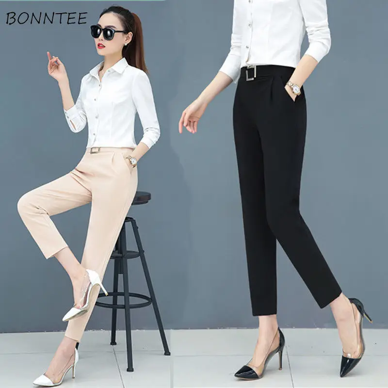 

Pants Women Spring Summer Streetwear Loose Leisure All-match Autumn New Korean Style High Waist Trendy Thin Womens Trousers Chic