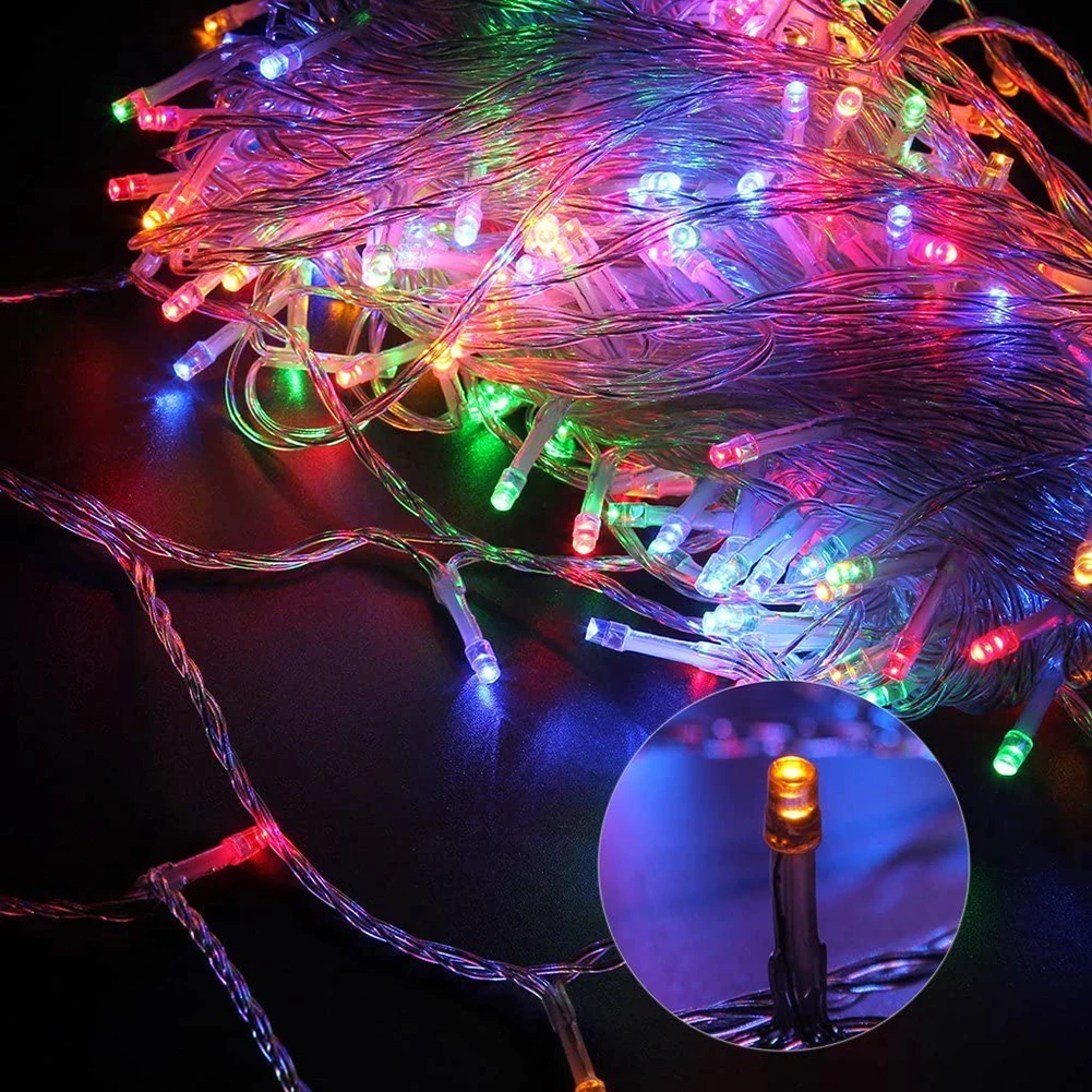 

20m 200LED String Fairy Lights Holiday Lighting for Christmas Tree Garland Wedding Party Home Decoration Xmas Lamp 2021