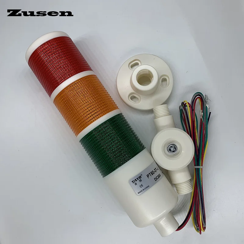 Zusen Новый 50 мм PT50 3T J 12V 24V Три цвета always on складной предупредительный световой