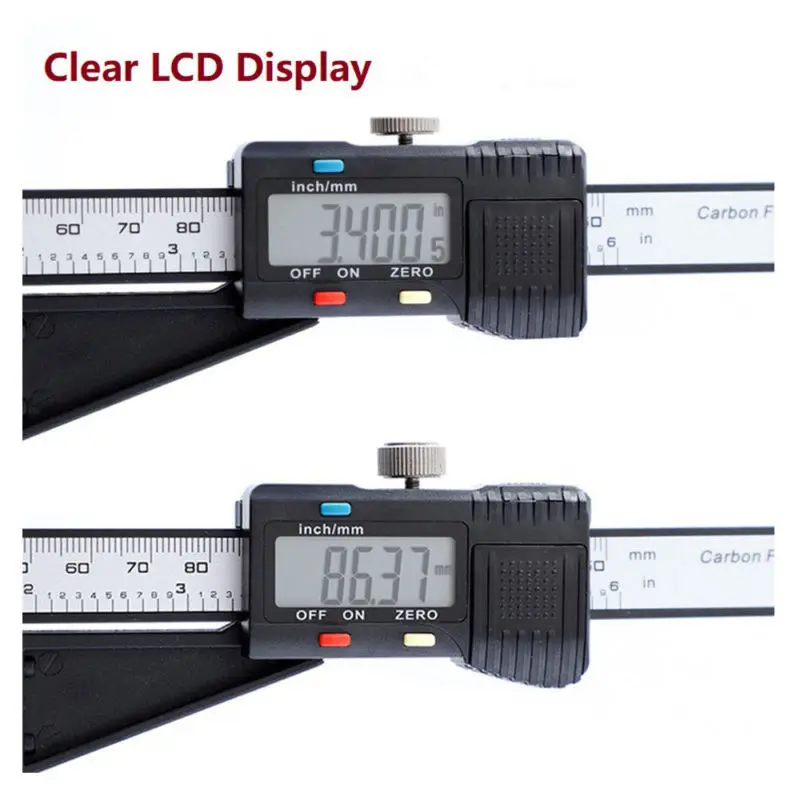 

Lcd Digital Height Depth Gauge Tester Measure 0-150Mm/6 Inch Caliper Woodworking