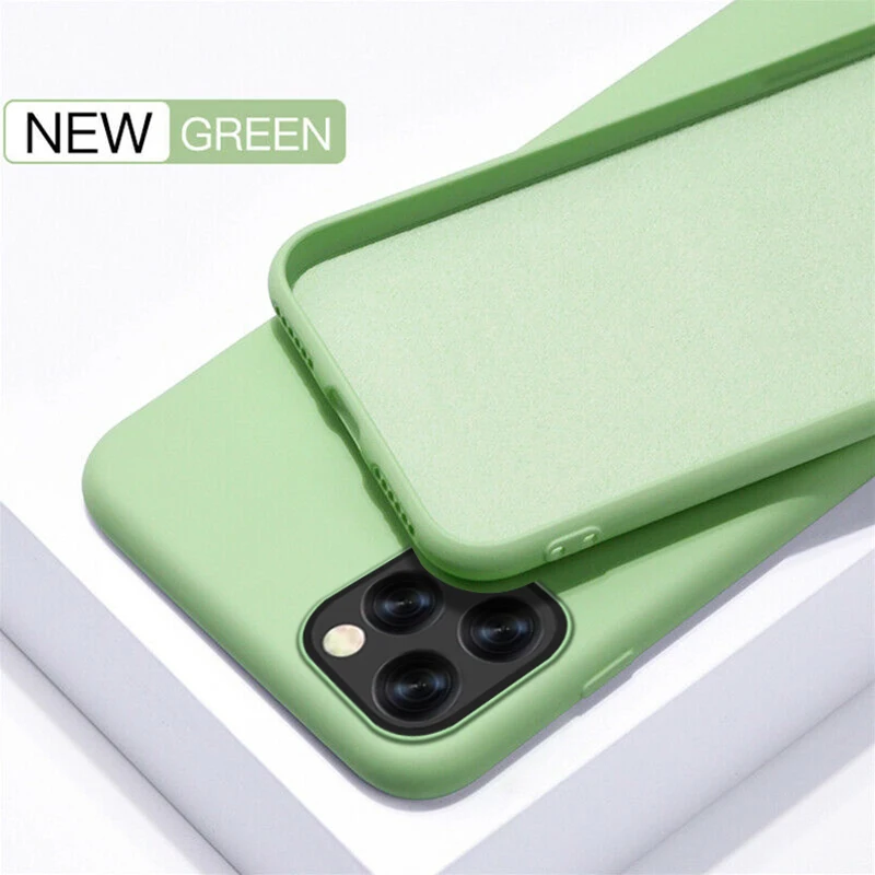 Matcha Green YISHANGOU чехол для Apple iPhone 11 Pro Max 6 S 7 8 Plus X XS MAX XR милый карамельный цвет пары Мягкий Силиконовый противоударный чехол - Цвет: Matcha Green