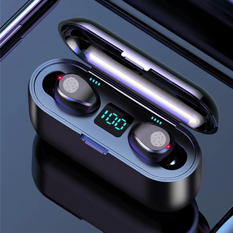 TWS Bluetooth V5.0 наушники F9 Беспроводные Наушники Стерео шумоподавление Спортивные