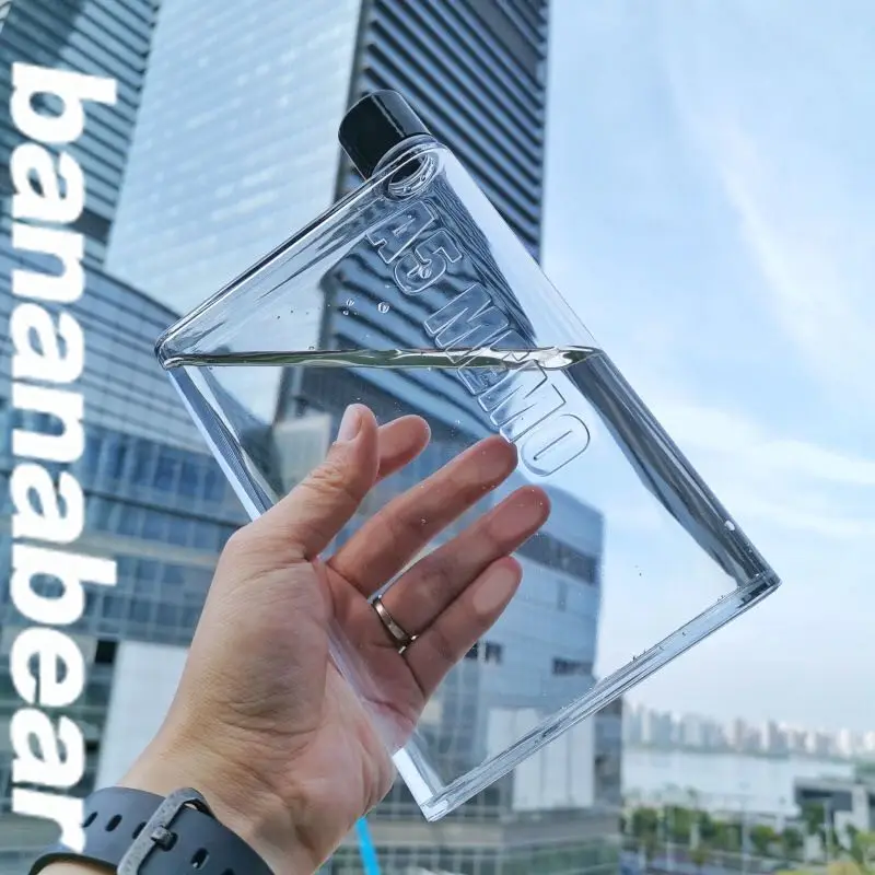 Бутылка для воды ноутбука A5 memo 420 мл Экологичная бутылка напитков квадратный