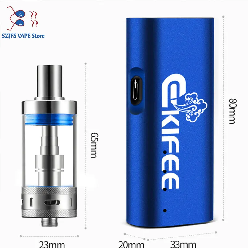

vape 40W Kit 2200mAh Battery 510 Thread 5ml Elfin Atomizer Starter Kit Adjustable Airflow Tank Vape E Cigarette iSticc tc 40w
