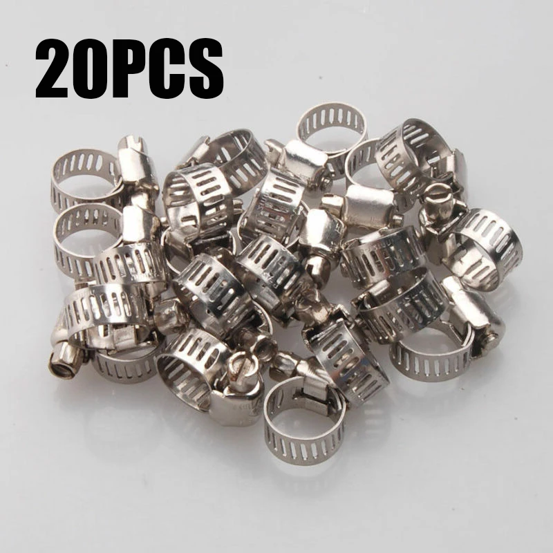 

Silver Clips Accessories Stainless Steel Drive Hoses Replacement 1/2"-3/4"