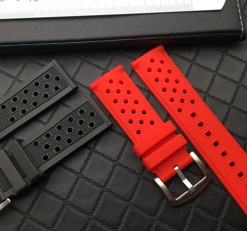 Ремешок для часов мягкий из натурального каучука Силиконовый водонепроницаемый