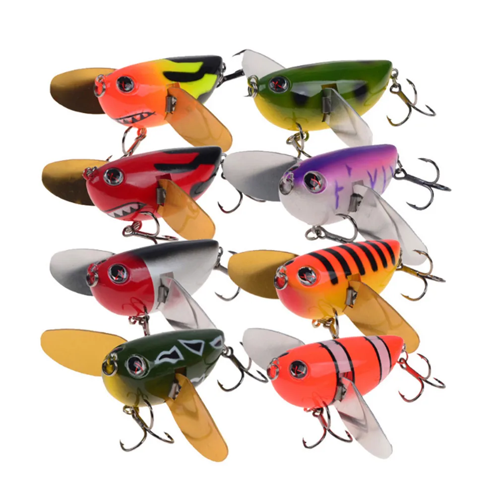 1 шт. Поверхностная приманка наживка 6 см 12,7 г плавающая наживка Топ воды Crankbait воблер, твердая Поппер приманка Whopper Plopper твердая приманка