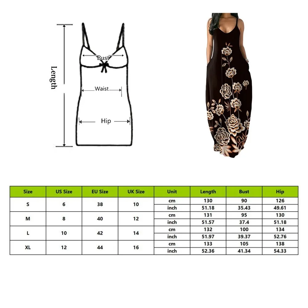 

Summer Dress Women Lady Sexy Sleeveless Strap Long Maxi Evening Party Elegant Dress Sundress Plus Size Pullover Long Dresses