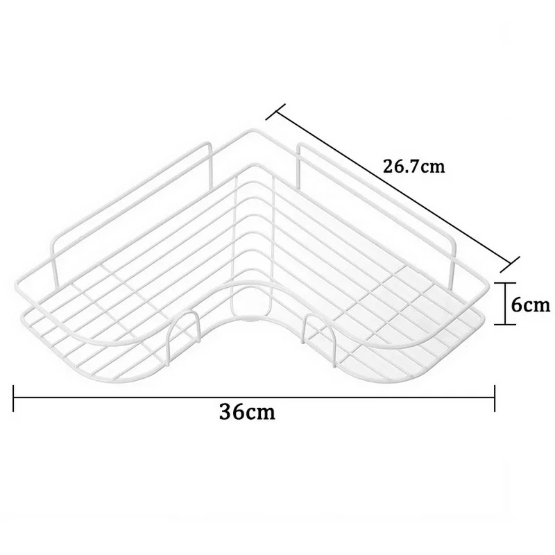 Железная арт ванная душевая Caddy угловая полка клейкая корзина для хранения с