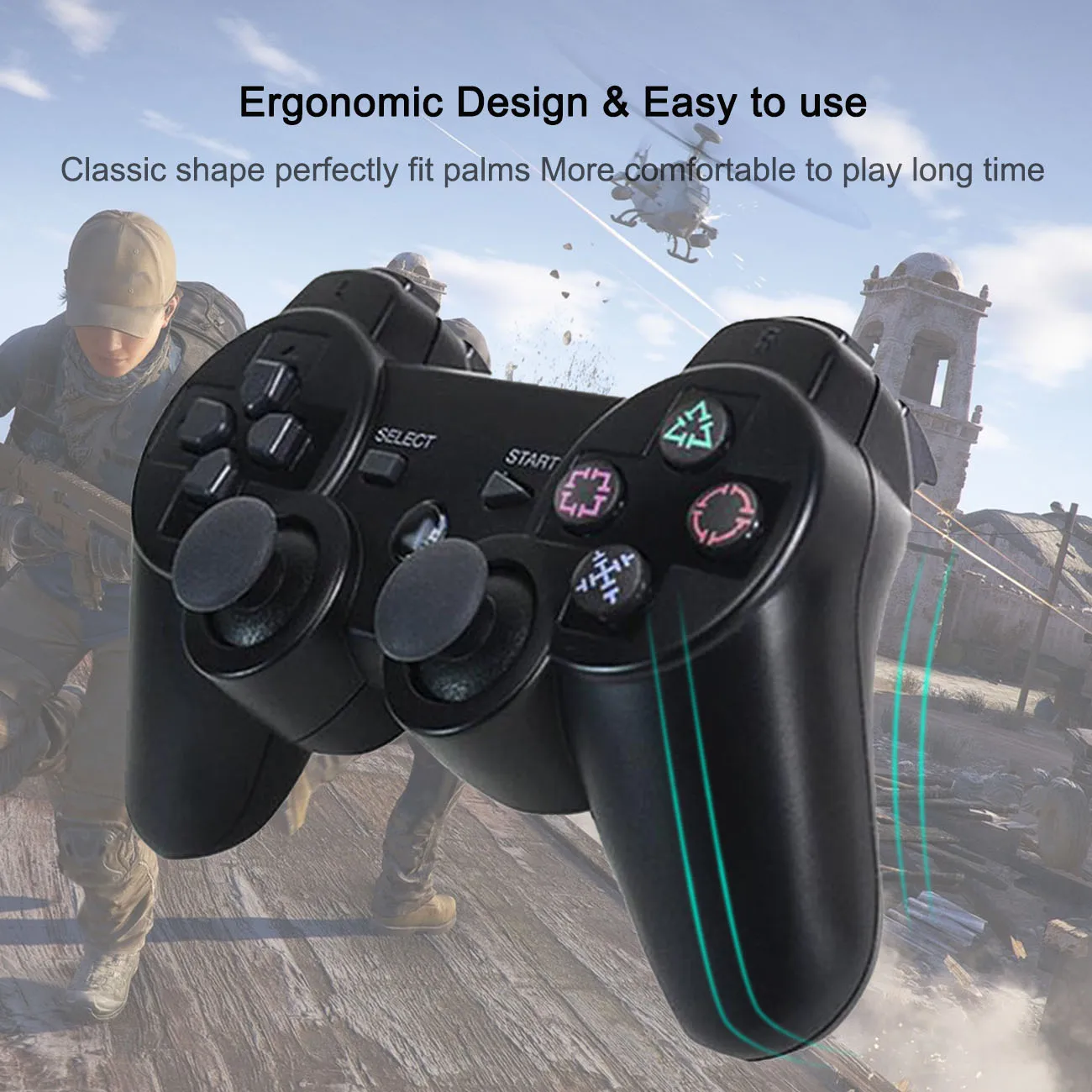 Беспроводной Bluetooth геймпад для SONY PS3 джойстик консоль игровой контроллер игр 3