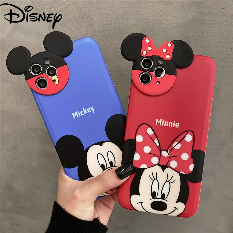 

Disney cartoon cute Minnie Mickey phone case for iPhone11/11pro/11promax/7/8p/xs/xsmax/se/xr/12promax/12mini couple phone cover