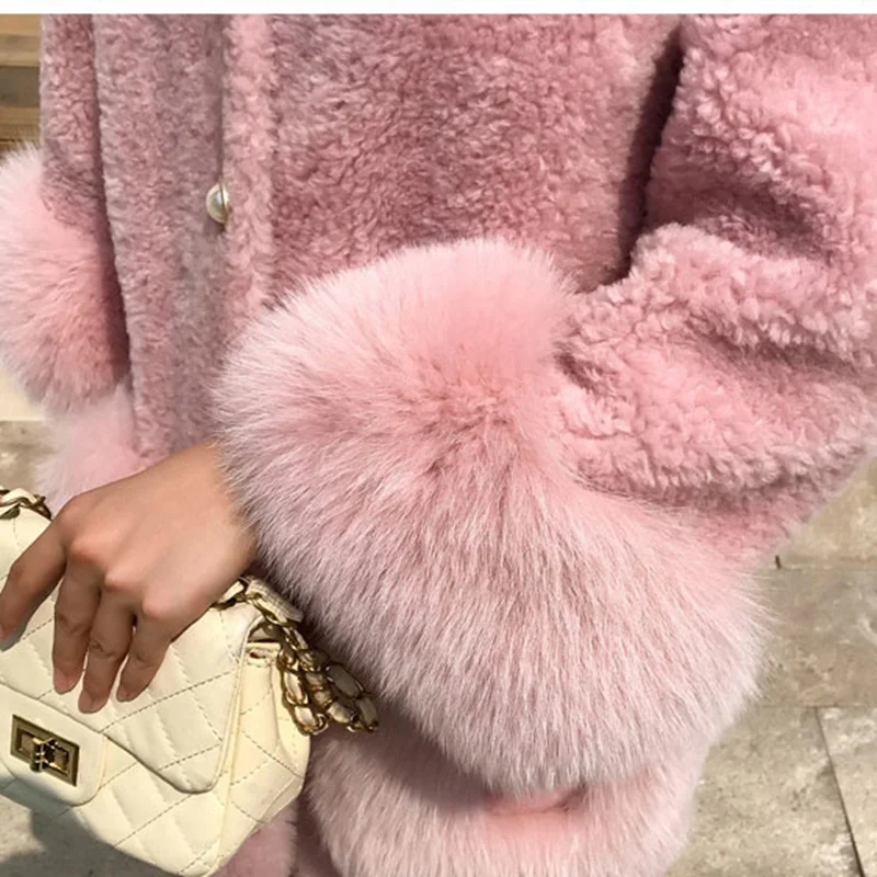 Женская зимняя обувь Новые ботинки на среднем широком Длина темперамент пальто с