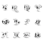 100% 925 пробы серебряные бусины с двенадцатью созвездиями для оригинального браслета DIY Jewelrys