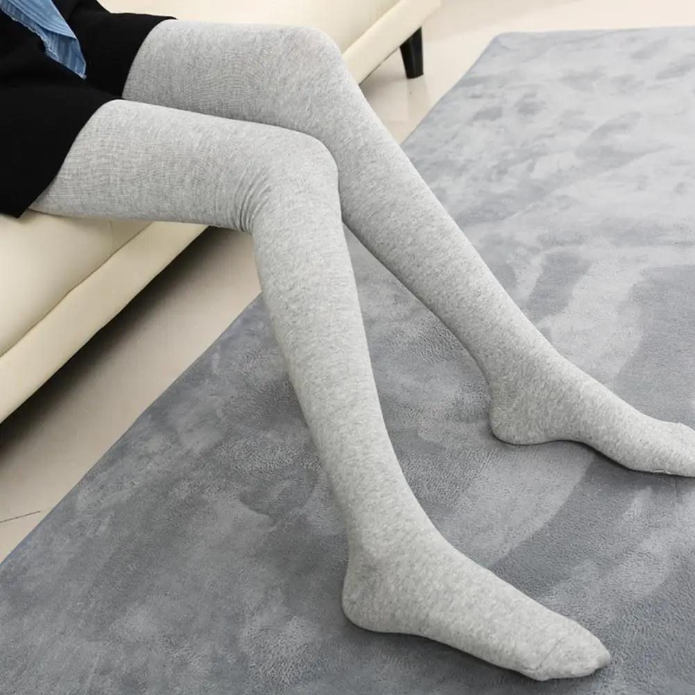 

Fashion Socks Women Stockings Casual Cotton Thigh High Over Knee Cotton High Socks Girls Womens Female Long Knee Sock