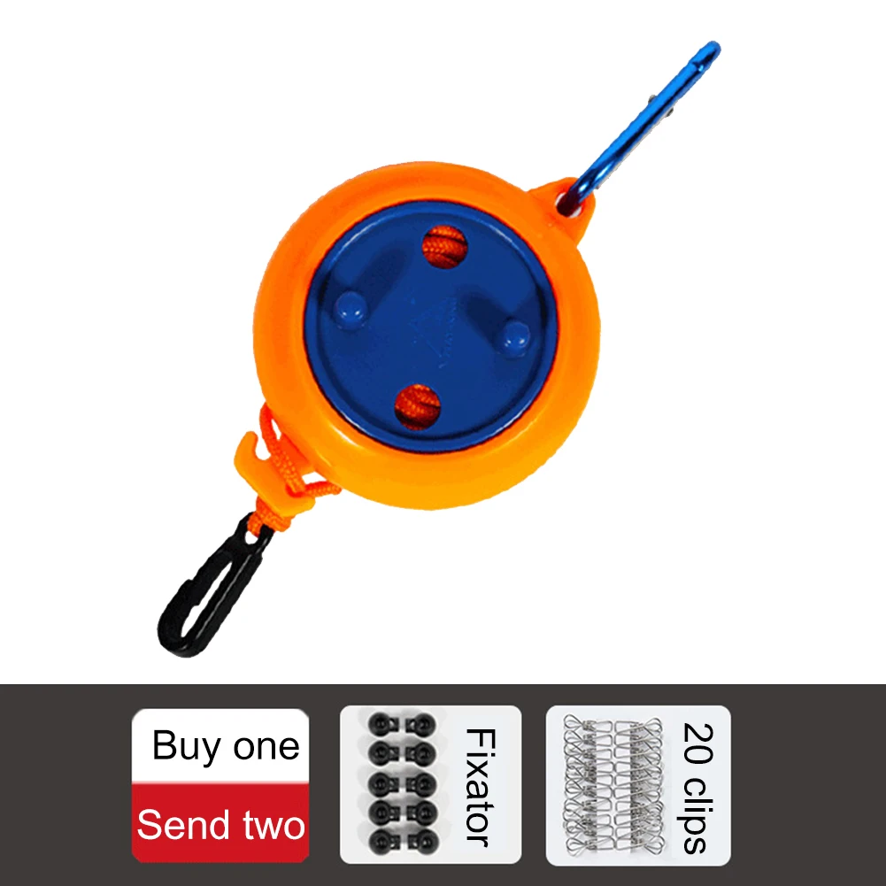 

Indoor Outdoor Travel Retractable Clothesline Portable Windproof Lanyard Cassette Drying Clothes Hanger Rope High Strength Line